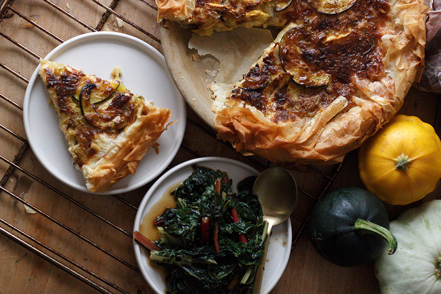 Smoked Cheese & Organic Squash Filo Pie
