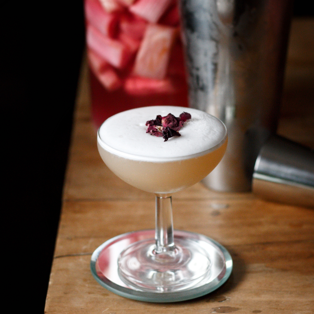 Rhubarb, Ginger & Pear Sour