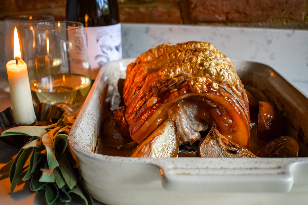 Roast Pork Loin with Pears & Sage