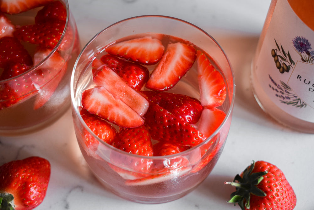 Strawberry and Rosé Wine Jellies