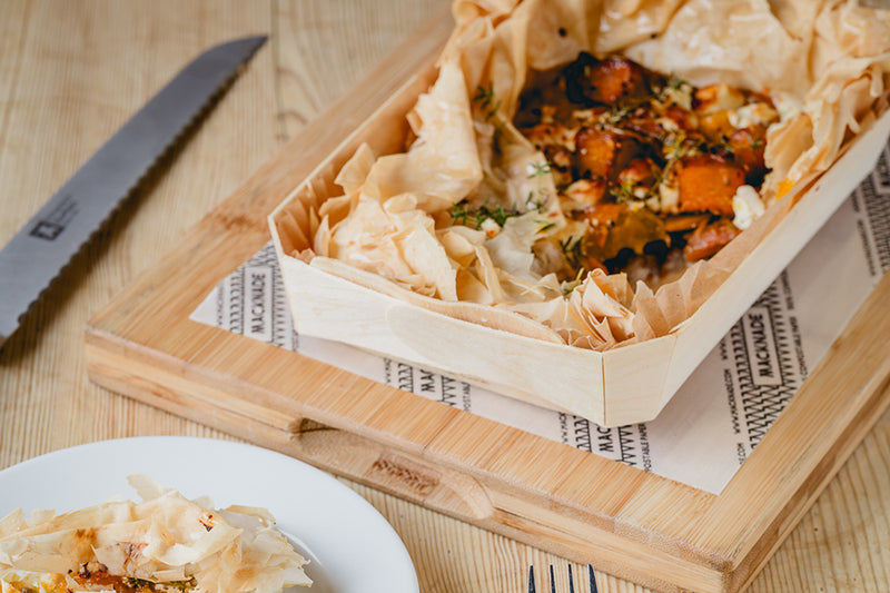 Spiced Squash & Feta Filo Pie