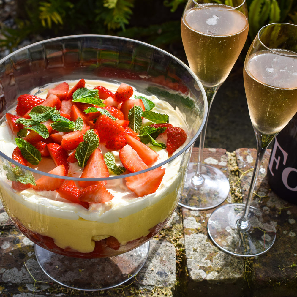 Kentish Strawberry & English Sparkling Wine Trifle